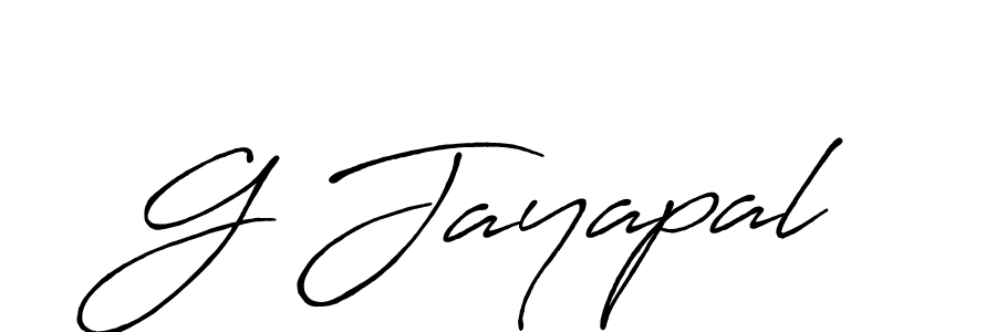 How to make G Jayapal name signature. Use Antro_Vectra_Bolder style for creating short signs online. This is the latest handwritten sign. G Jayapal signature style 7 images and pictures png