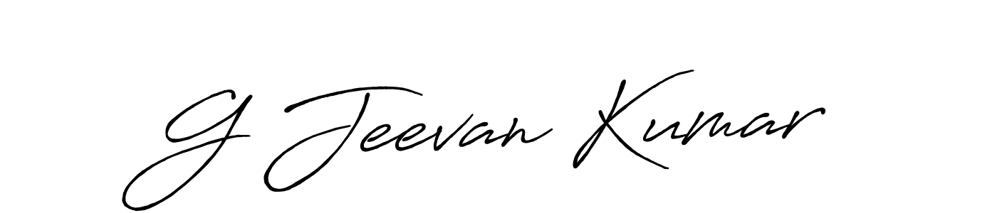 G Jeevan Kumar stylish signature style. Best Handwritten Sign (Antro_Vectra_Bolder) for my name. Handwritten Signature Collection Ideas for my name G Jeevan Kumar. G Jeevan Kumar signature style 7 images and pictures png