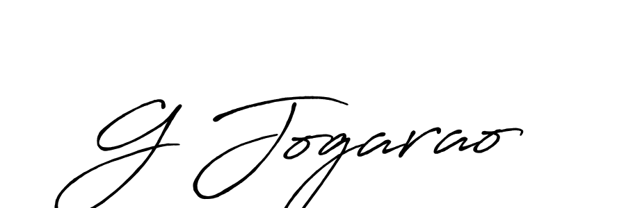 How to make G Jogarao name signature. Use Antro_Vectra_Bolder style for creating short signs online. This is the latest handwritten sign. G Jogarao signature style 7 images and pictures png