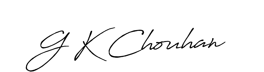 Design your own signature with our free online signature maker. With this signature software, you can create a handwritten (Antro_Vectra_Bolder) signature for name G K Chouhan. G K Chouhan signature style 7 images and pictures png