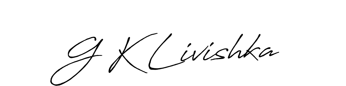 Design your own signature with our free online signature maker. With this signature software, you can create a handwritten (Antro_Vectra_Bolder) signature for name G K Livishka. G K Livishka signature style 7 images and pictures png