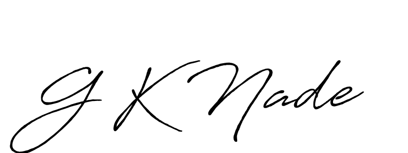 Make a beautiful signature design for name G K Nade. Use this online signature maker to create a handwritten signature for free. G K Nade signature style 7 images and pictures png