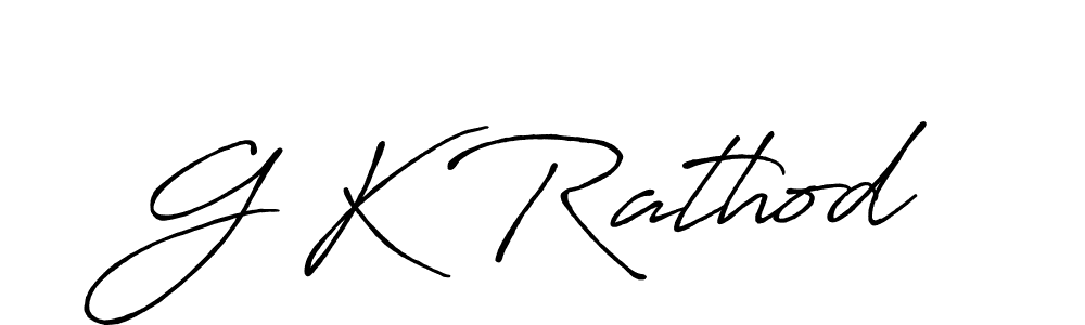 How to make G K Rathod signature? Antro_Vectra_Bolder is a professional autograph style. Create handwritten signature for G K Rathod name. G K Rathod signature style 7 images and pictures png