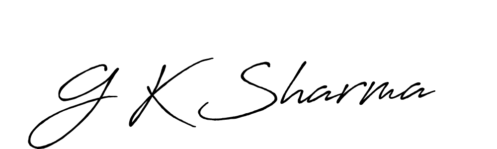 Also we have G K Sharma name is the best signature style. Create professional handwritten signature collection using Antro_Vectra_Bolder autograph style. G K Sharma signature style 7 images and pictures png