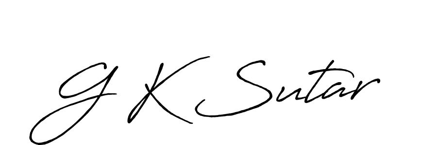 Also You can easily find your signature by using the search form. We will create G K Sutar name handwritten signature images for you free of cost using Antro_Vectra_Bolder sign style. G K Sutar signature style 7 images and pictures png