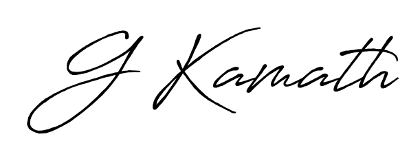 Style your name G Kamath with confidence using Antro_Vectra_Bolder signature design. Simple, elegant, and ready for immediate document use. G Kamath signature style 7 images and pictures png