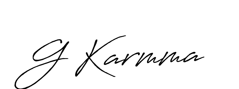 How to make G Karmma signature? Antro_Vectra_Bolder is a professional autograph style. Create handwritten signature for G Karmma name. G Karmma signature style 7 images and pictures png