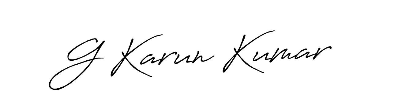 Make a beautiful signature design for name G Karun Kumar. Use this online signature maker to create a handwritten signature for free. G Karun Kumar signature style 7 images and pictures png