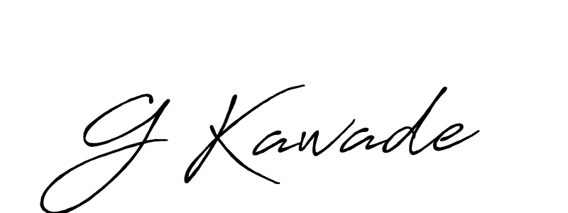 Also we have G Kawade name is the best signature style. Create professional handwritten signature collection using Antro_Vectra_Bolder autograph style. G Kawade signature style 7 images and pictures png