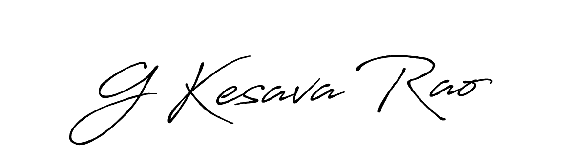 How to make G Kesava Rao name signature. Use Antro_Vectra_Bolder style for creating short signs online. This is the latest handwritten sign. G Kesava Rao signature style 7 images and pictures png