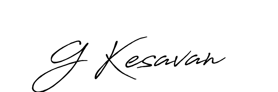 How to make G Kesavan name signature. Use Antro_Vectra_Bolder style for creating short signs online. This is the latest handwritten sign. G Kesavan signature style 7 images and pictures png