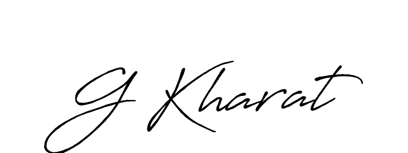 Also we have G Kharat name is the best signature style. Create professional handwritten signature collection using Antro_Vectra_Bolder autograph style. G Kharat signature style 7 images and pictures png