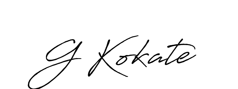 G Kokate stylish signature style. Best Handwritten Sign (Antro_Vectra_Bolder) for my name. Handwritten Signature Collection Ideas for my name G Kokate. G Kokate signature style 7 images and pictures png