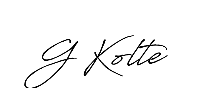 Best and Professional Signature Style for G Kolte. Antro_Vectra_Bolder Best Signature Style Collection. G Kolte signature style 7 images and pictures png