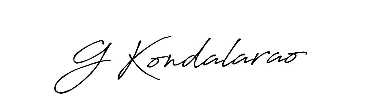if you are searching for the best signature style for your name G Kondalarao. so please give up your signature search. here we have designed multiple signature styles  using Antro_Vectra_Bolder. G Kondalarao signature style 7 images and pictures png