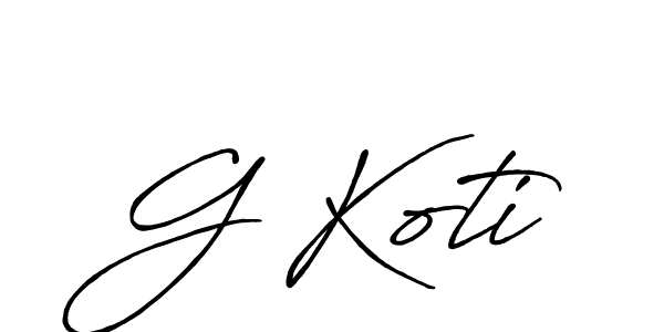 Design your own signature with our free online signature maker. With this signature software, you can create a handwritten (Antro_Vectra_Bolder) signature for name G Koti. G Koti signature style 7 images and pictures png