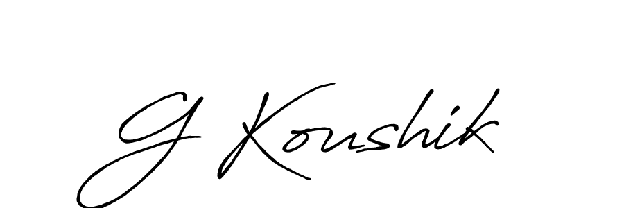 This is the best signature style for the G Koushik name. Also you like these signature font (Antro_Vectra_Bolder). Mix name signature. G Koushik signature style 7 images and pictures png