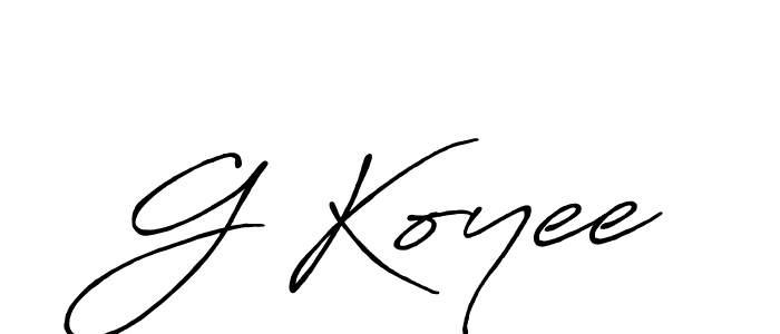 Once you've used our free online signature maker to create your best signature Antro_Vectra_Bolder style, it's time to enjoy all of the benefits that G Koyee name signing documents. G Koyee signature style 7 images and pictures png