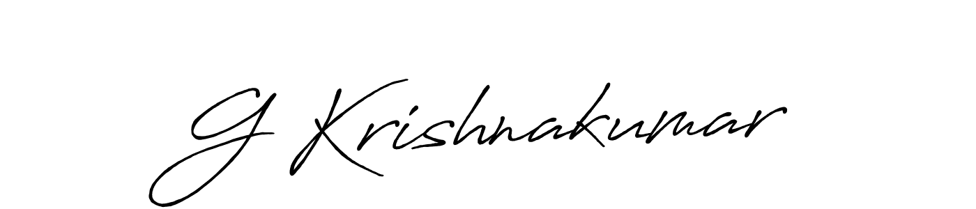 It looks lik you need a new signature style for name G Krishnakumar. Design unique handwritten (Antro_Vectra_Bolder) signature with our free signature maker in just a few clicks. G Krishnakumar signature style 7 images and pictures png