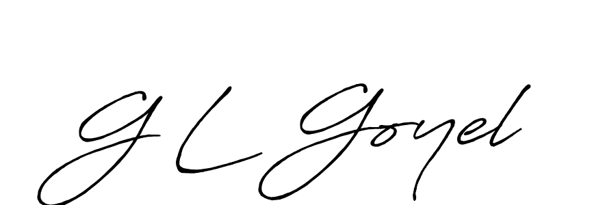 Also we have G L Goyel name is the best signature style. Create professional handwritten signature collection using Antro_Vectra_Bolder autograph style. G L Goyel signature style 7 images and pictures png