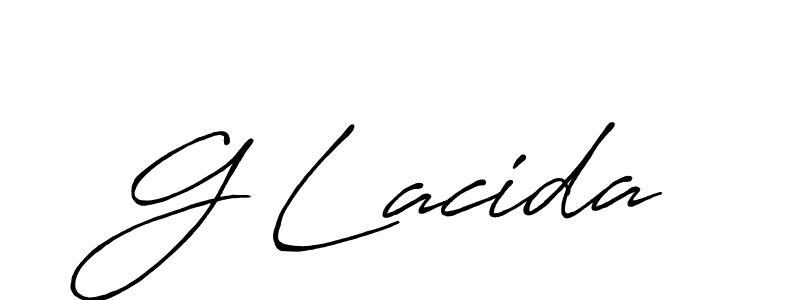 Similarly Antro_Vectra_Bolder is the best handwritten signature design. Signature creator online .You can use it as an online autograph creator for name G Lacida. G Lacida signature style 7 images and pictures png