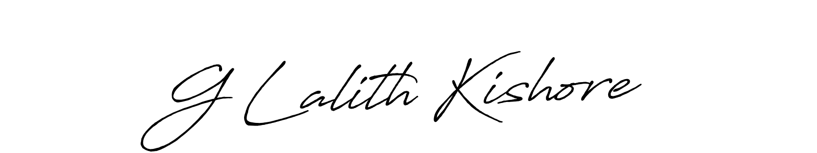 G Lalith Kishore stylish signature style. Best Handwritten Sign (Antro_Vectra_Bolder) for my name. Handwritten Signature Collection Ideas for my name G Lalith Kishore. G Lalith Kishore signature style 7 images and pictures png