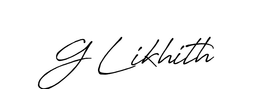 Once you've used our free online signature maker to create your best signature Antro_Vectra_Bolder style, it's time to enjoy all of the benefits that G Likhith name signing documents. G Likhith signature style 7 images and pictures png