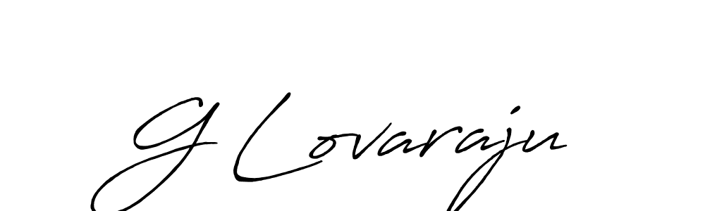 if you are searching for the best signature style for your name G Lovaraju. so please give up your signature search. here we have designed multiple signature styles  using Antro_Vectra_Bolder. G Lovaraju signature style 7 images and pictures png