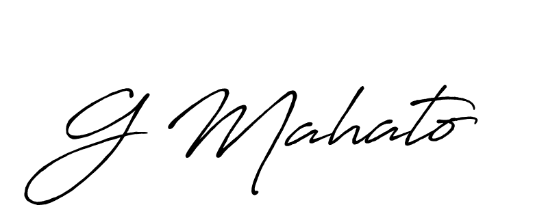 Design your own signature with our free online signature maker. With this signature software, you can create a handwritten (Antro_Vectra_Bolder) signature for name G Mahato. G Mahato signature style 7 images and pictures png