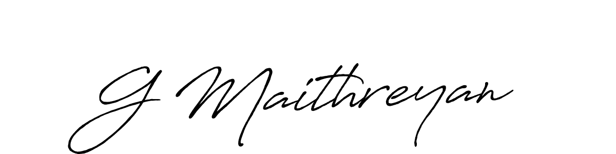 You can use this online signature creator to create a handwritten signature for the name G Maithreyan. This is the best online autograph maker. G Maithreyan signature style 7 images and pictures png