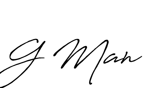 G Man stylish signature style. Best Handwritten Sign (Antro_Vectra_Bolder) for my name. Handwritten Signature Collection Ideas for my name G Man. G Man signature style 7 images and pictures png