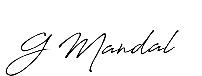 Design your own signature with our free online signature maker. With this signature software, you can create a handwritten (Antro_Vectra_Bolder) signature for name G Mandal. G Mandal signature style 7 images and pictures png