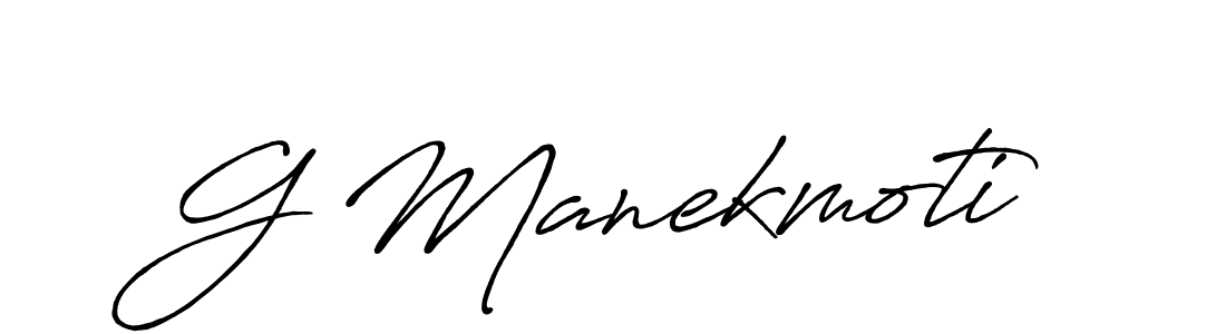 How to make G Manekmoti signature? Antro_Vectra_Bolder is a professional autograph style. Create handwritten signature for G Manekmoti name. G Manekmoti signature style 7 images and pictures png