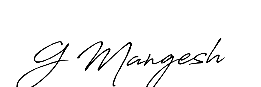 Best and Professional Signature Style for G Mangesh. Antro_Vectra_Bolder Best Signature Style Collection. G Mangesh signature style 7 images and pictures png