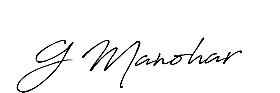 How to Draw G Manohar signature style? Antro_Vectra_Bolder is a latest design signature styles for name G Manohar. G Manohar signature style 7 images and pictures png