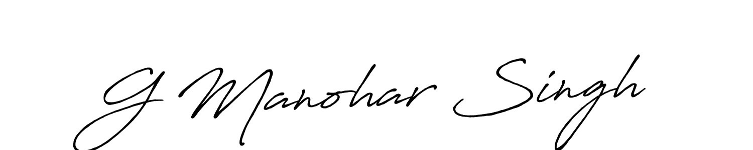 Make a beautiful signature design for name G Manohar Singh. Use this online signature maker to create a handwritten signature for free. G Manohar Singh signature style 7 images and pictures png