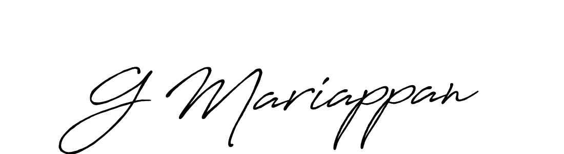 You should practise on your own different ways (Antro_Vectra_Bolder) to write your name (G Mariappan) in signature. don't let someone else do it for you. G Mariappan signature style 7 images and pictures png