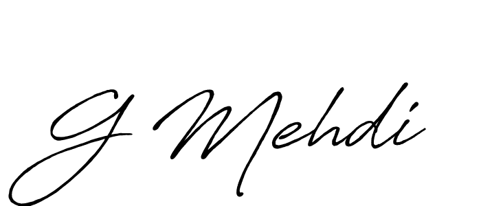 How to make G Mehdi signature? Antro_Vectra_Bolder is a professional autograph style. Create handwritten signature for G Mehdi name. G Mehdi signature style 7 images and pictures png