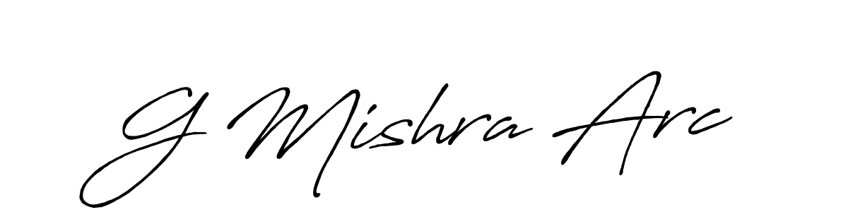 The best way (Antro_Vectra_Bolder) to make a short signature is to pick only two or three words in your name. The name G Mishra Arc include a total of six letters. For converting this name. G Mishra Arc signature style 7 images and pictures png