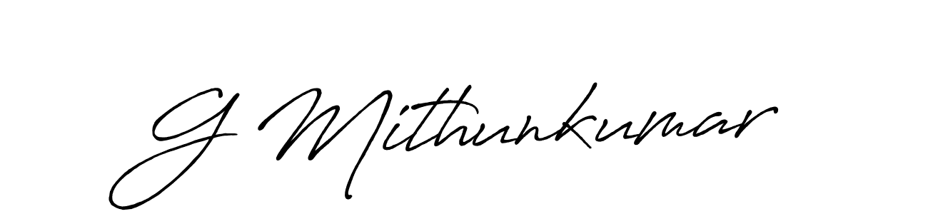 Make a beautiful signature design for name G Mithunkumar. Use this online signature maker to create a handwritten signature for free. G Mithunkumar signature style 7 images and pictures png