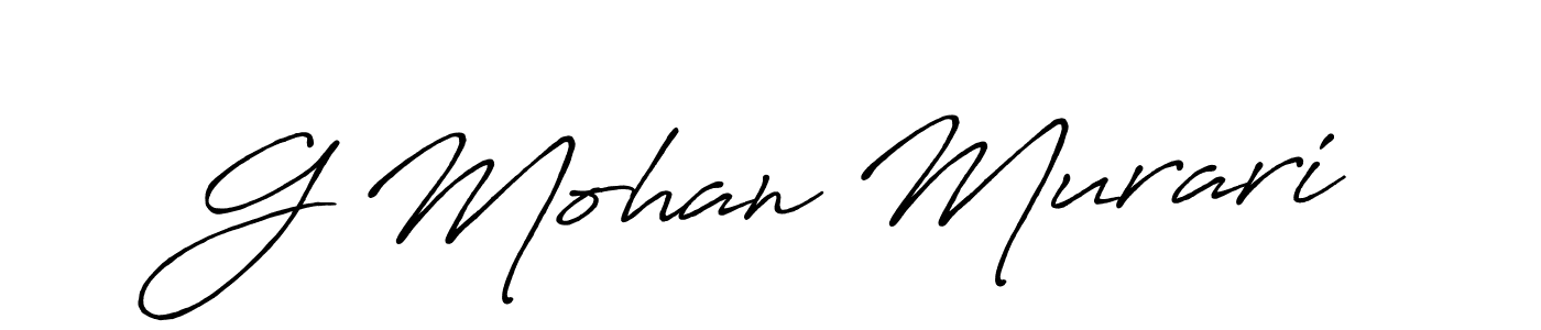 Make a short G Mohan Murari signature style. Manage your documents anywhere anytime using Antro_Vectra_Bolder. Create and add eSignatures, submit forms, share and send files easily. G Mohan Murari signature style 7 images and pictures png
