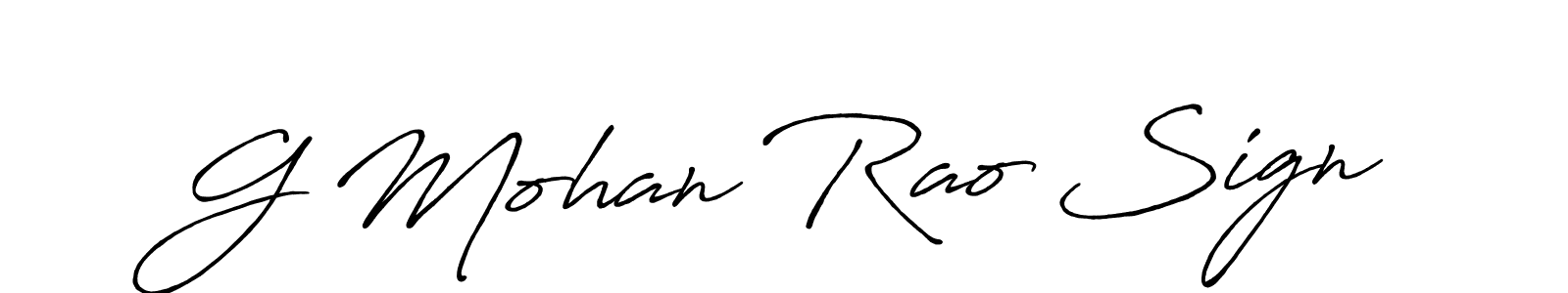 How to Draw G Mohan Rao Sign signature style? Antro_Vectra_Bolder is a latest design signature styles for name G Mohan Rao Sign. G Mohan Rao Sign signature style 7 images and pictures png