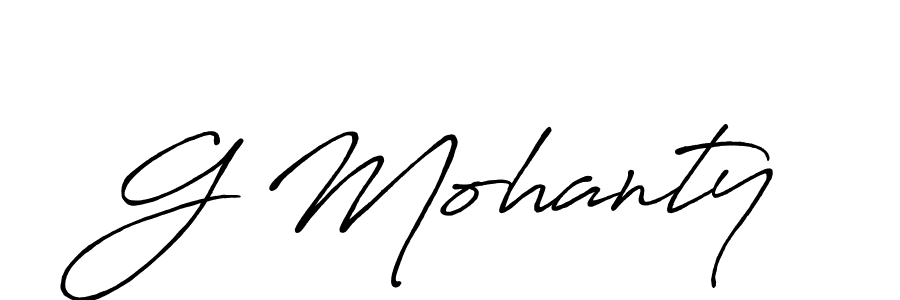 Design your own signature with our free online signature maker. With this signature software, you can create a handwritten (Antro_Vectra_Bolder) signature for name G Mohanty. G Mohanty signature style 7 images and pictures png