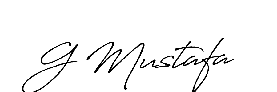 G Mustafa stylish signature style. Best Handwritten Sign (Antro_Vectra_Bolder) for my name. Handwritten Signature Collection Ideas for my name G Mustafa. G Mustafa signature style 7 images and pictures png