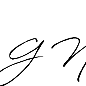 How to Draw G N signature style? Antro_Vectra_Bolder is a latest design signature styles for name G N. G N signature style 7 images and pictures png