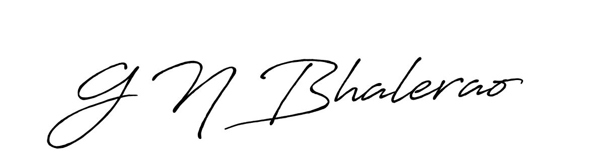 G N Bhalerao stylish signature style. Best Handwritten Sign (Antro_Vectra_Bolder) for my name. Handwritten Signature Collection Ideas for my name G N Bhalerao. G N Bhalerao signature style 7 images and pictures png