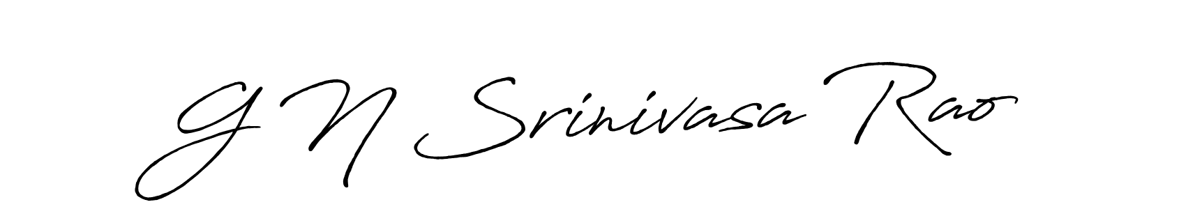 How to make G N Srinivasa Rao name signature. Use Antro_Vectra_Bolder style for creating short signs online. This is the latest handwritten sign. G N Srinivasa Rao signature style 7 images and pictures png