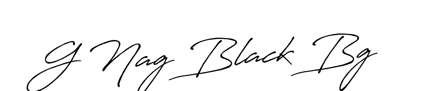 G Nag Black Bg stylish signature style. Best Handwritten Sign (Antro_Vectra_Bolder) for my name. Handwritten Signature Collection Ideas for my name G Nag Black Bg. G Nag Black Bg signature style 7 images and pictures png