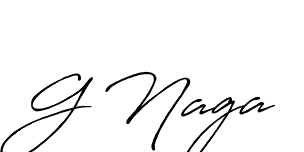 Create a beautiful signature design for name G Naga. With this signature (Antro_Vectra_Bolder) fonts, you can make a handwritten signature for free. G Naga signature style 7 images and pictures png