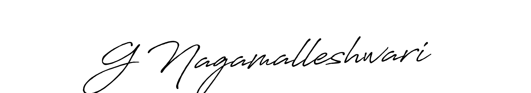 Use a signature maker to create a handwritten signature online. With this signature software, you can design (Antro_Vectra_Bolder) your own signature for name G Nagamalleshwari. G Nagamalleshwari signature style 7 images and pictures png